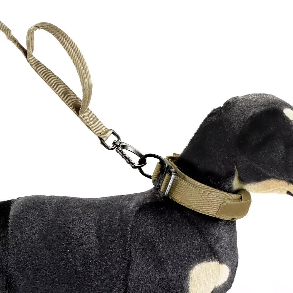 Adjustable Tactical Dog Leash With Dual Handles From Military Grade Nylon