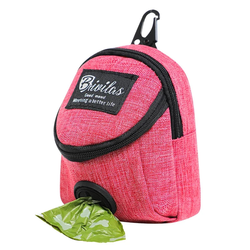 MOONBIFFY Portable Dog Training Treat Bag Dispenser Waist Pouch