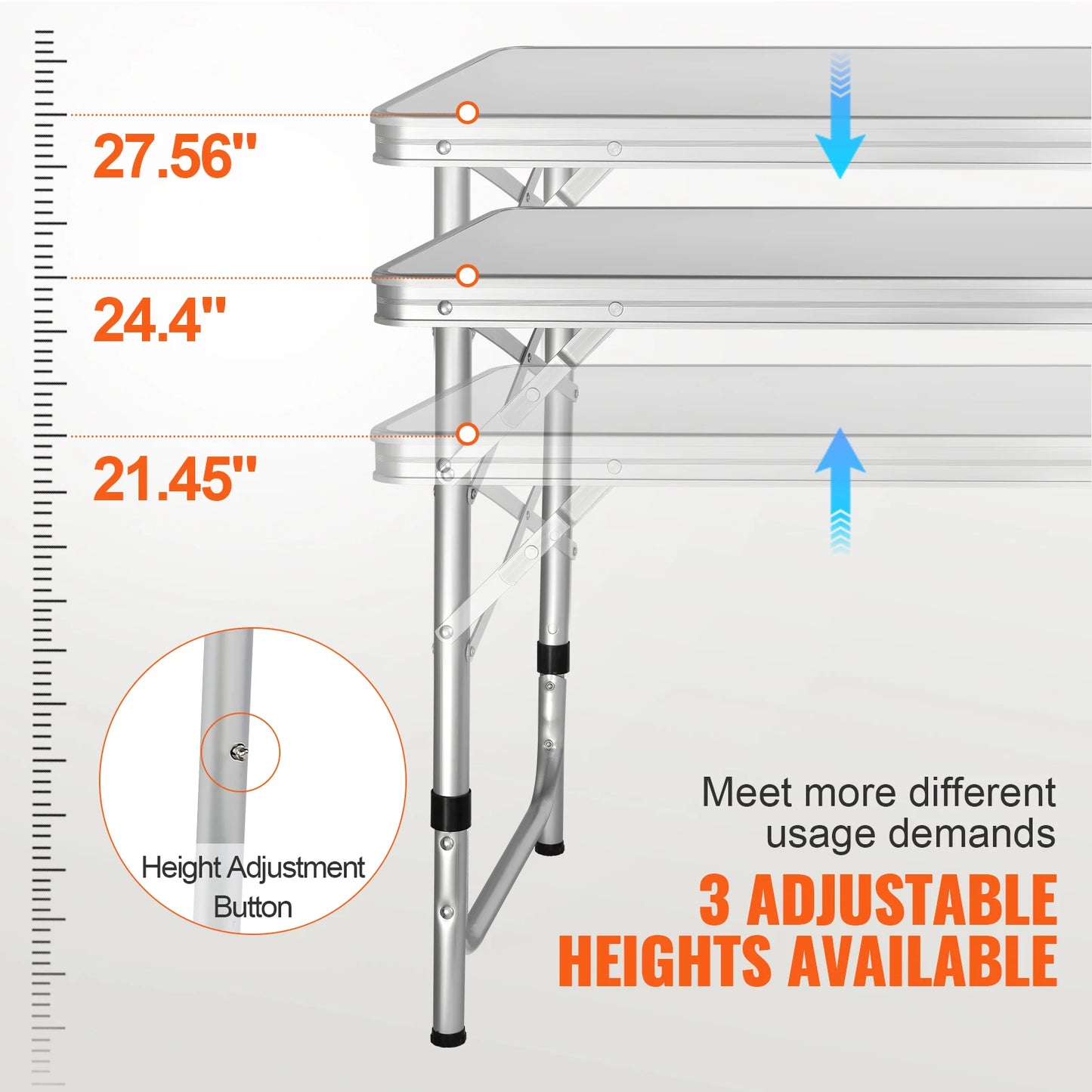 VEVOR Camping Kitchen Table Folding Outdoor Prep Station