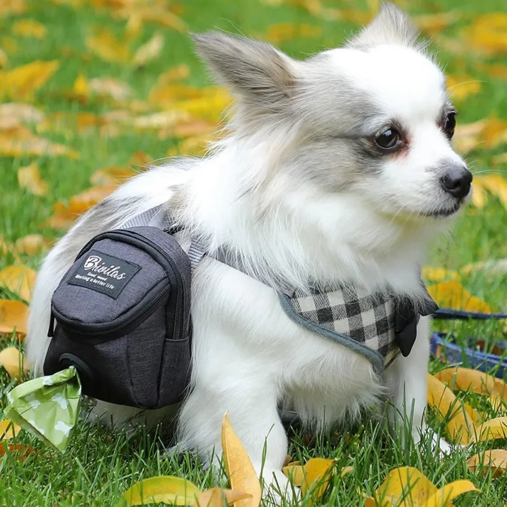 MOONBIFFY Portable Dog Training Treat Bag Dispenser Waist Pouch
