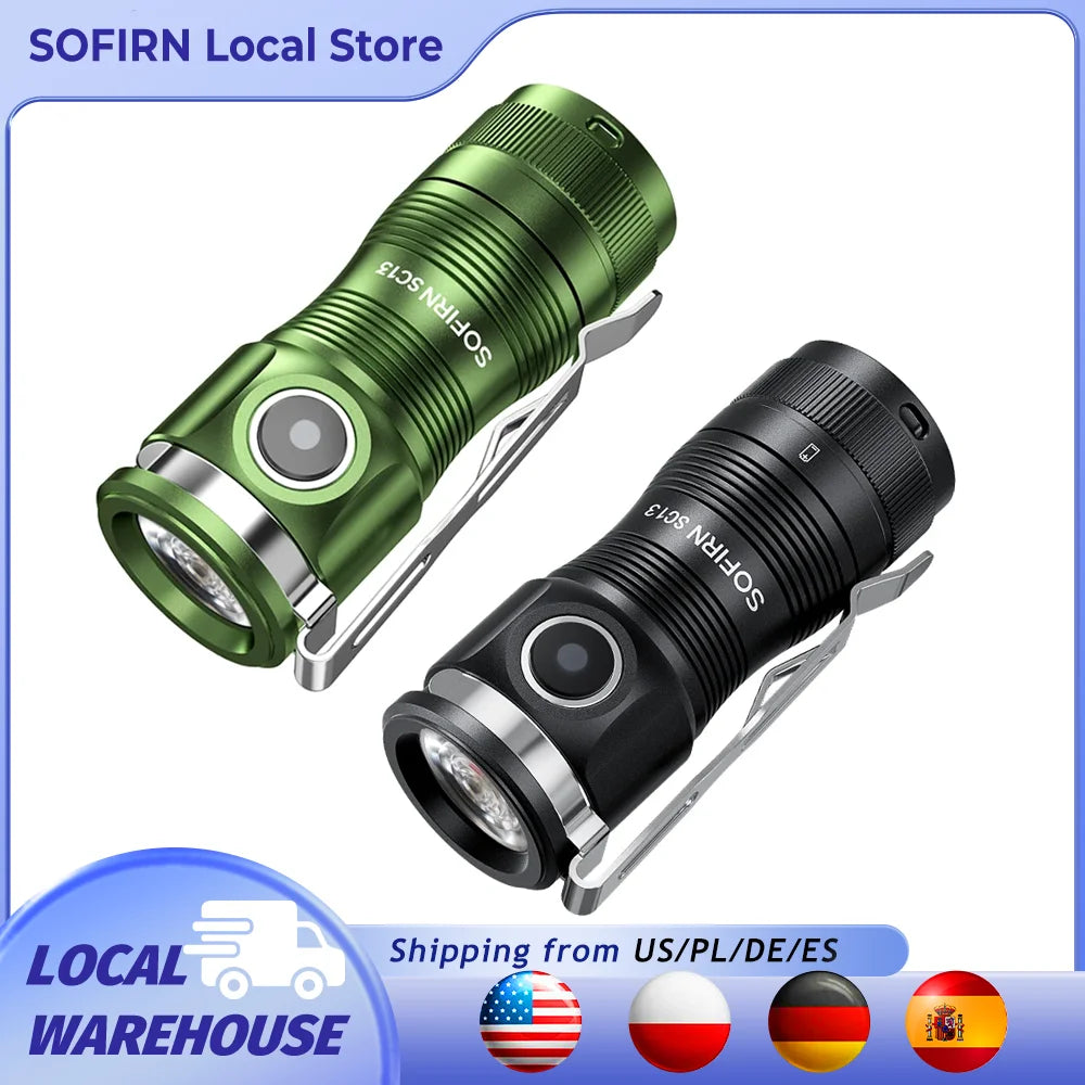 Sofirn Mini SC13 SST40 LED 1300 Lumen Tactical Flashlight