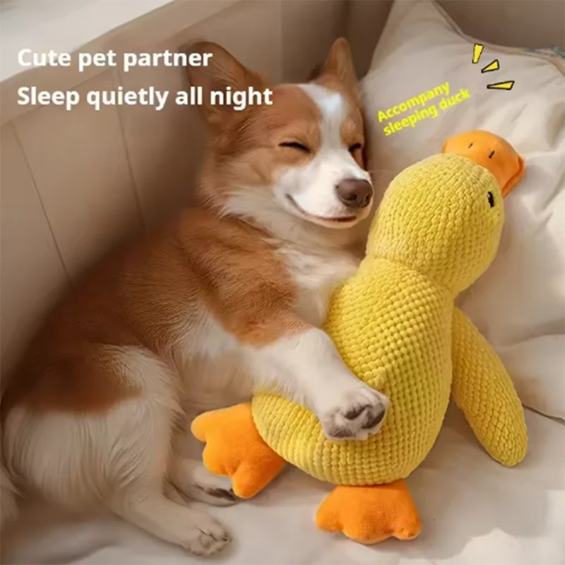 XMSJ Plush Duck Dog Toy With Quacking Sound