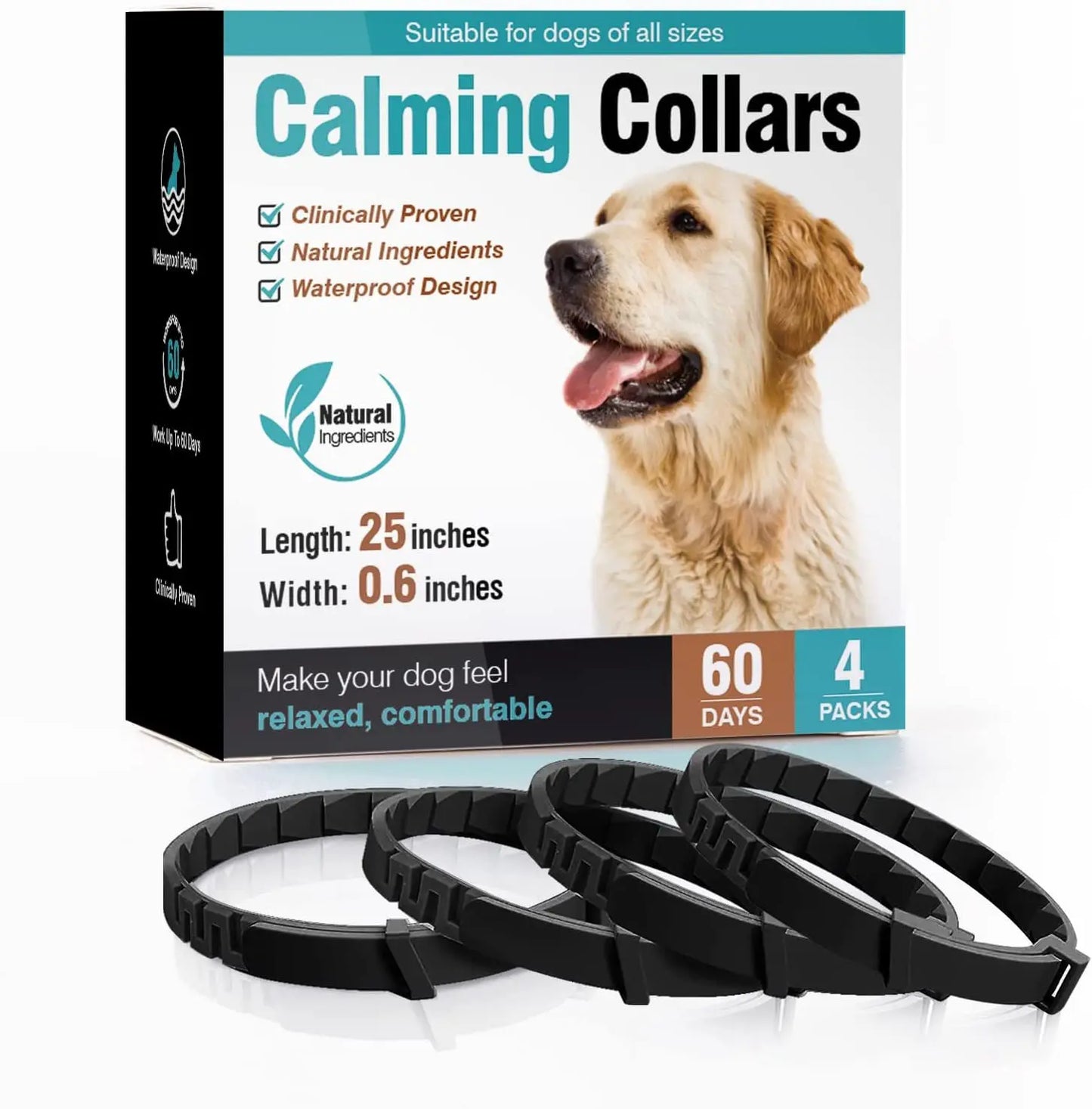 Dog Cat Calming Collar For Anxiety Relief Breakaway Quick Release