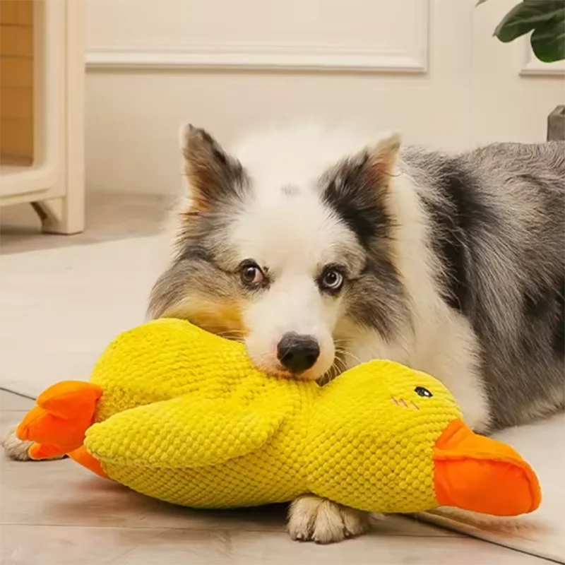 XMSJ Plush Duck Dog Toy With Quacking Sound