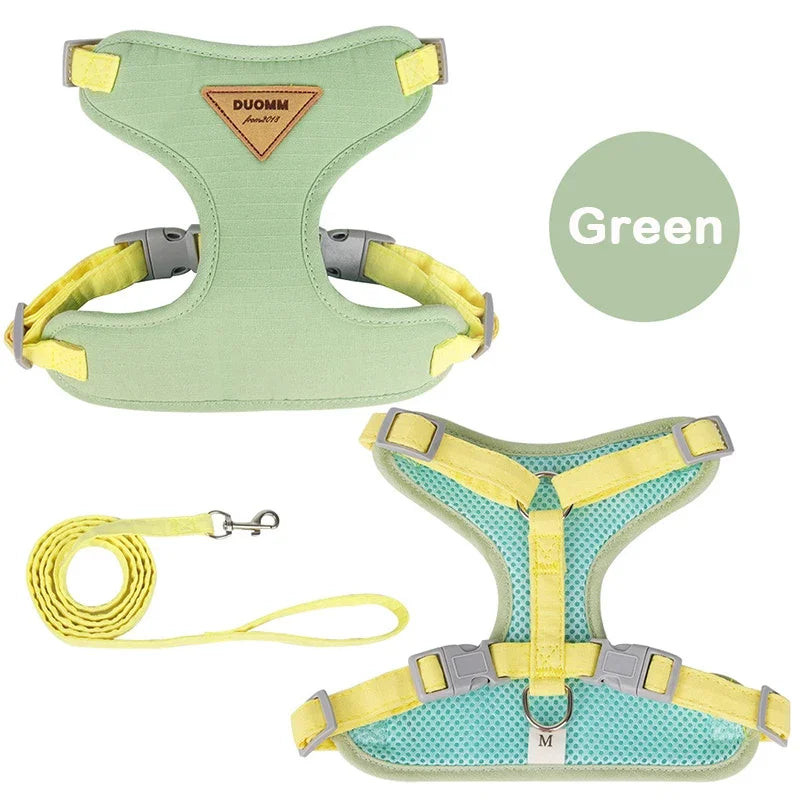 Breathable Puppy Harness And Leash Set For Small Pets