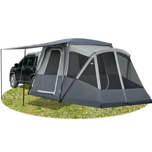 YTYIN SUV Tent With Screen Porch And Awning For Family Camping