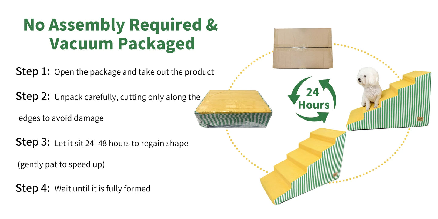 Dog Bed And Sofa Stairs With High Density Foam Ramp