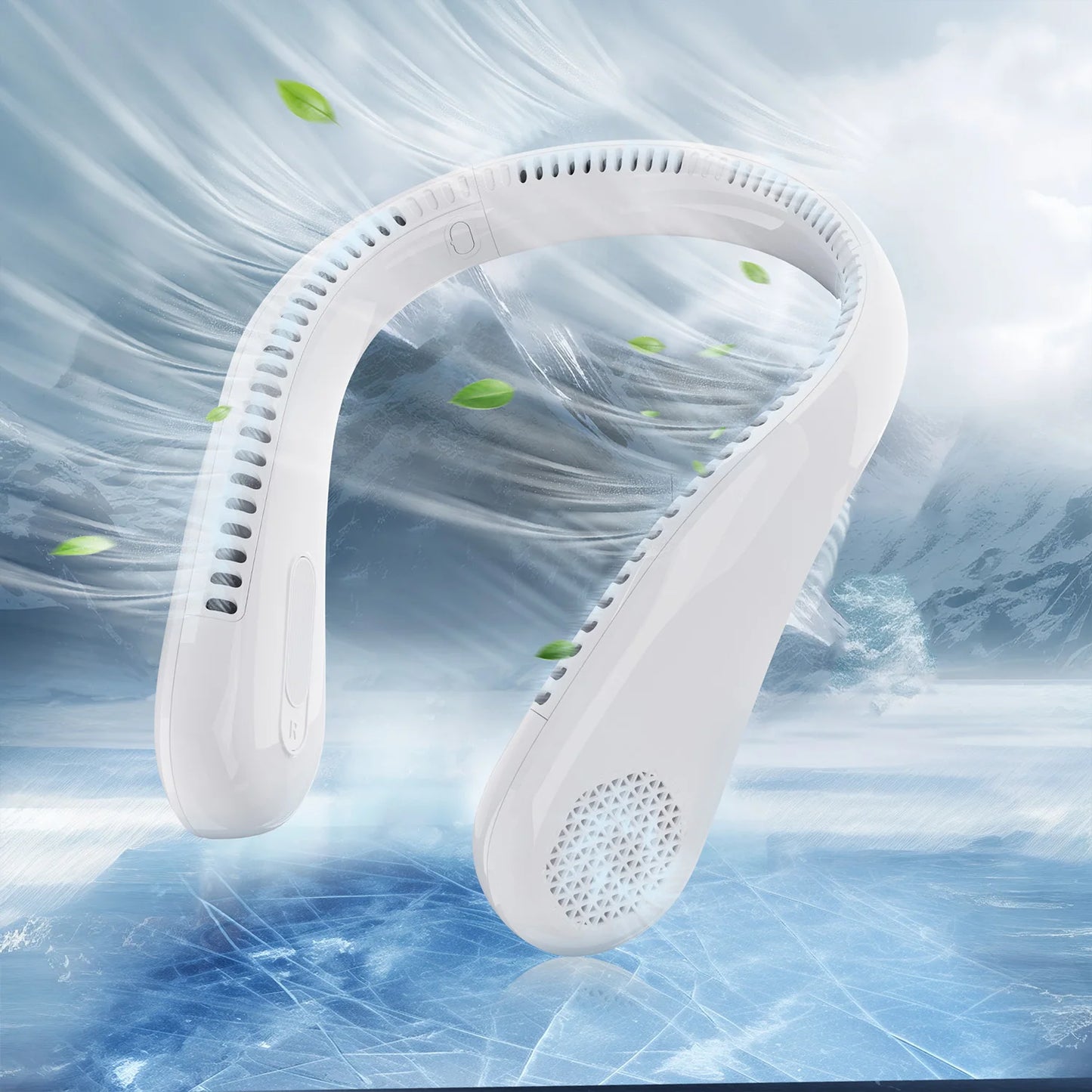 Portable Neck Fan Bladeless USB Rechargeable With 4 Speeds