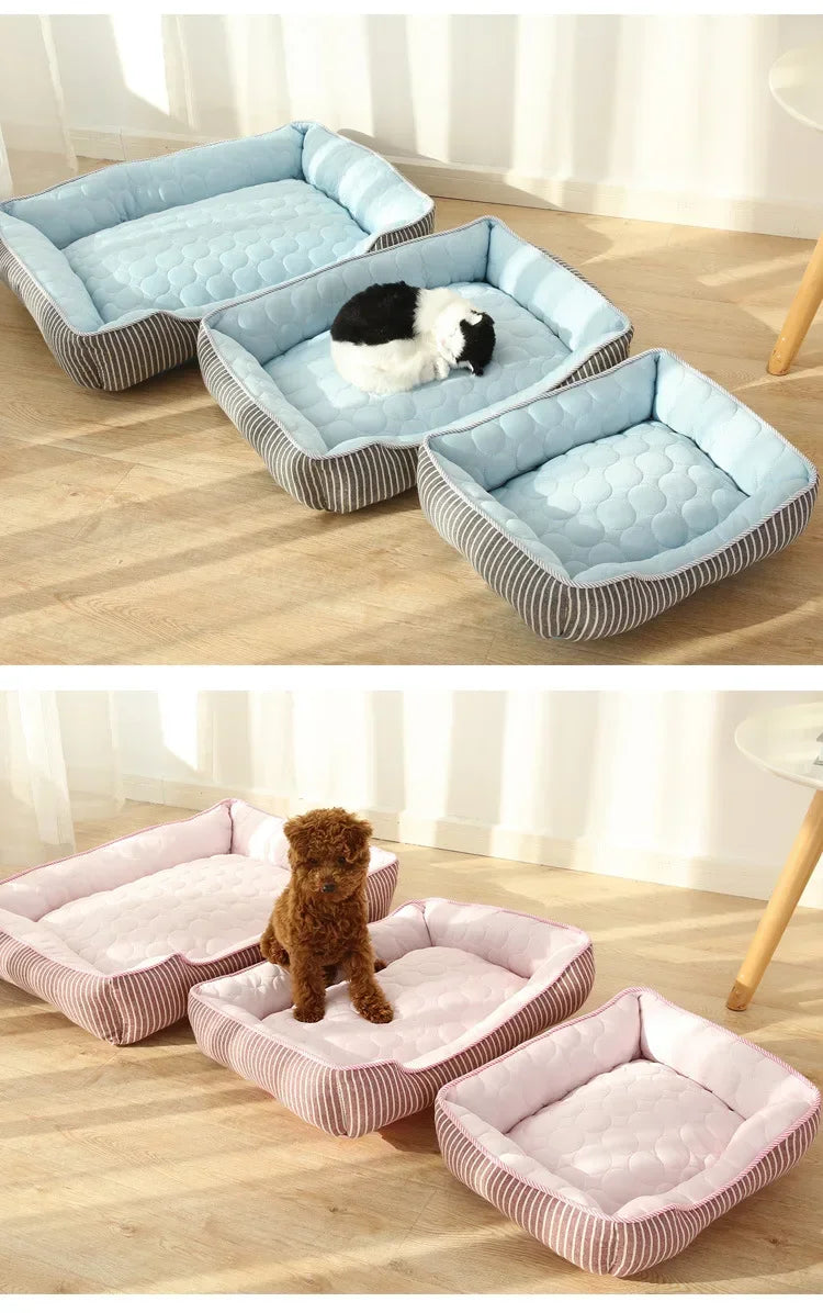 Cooling Ice Silk Pet Nest Bed Dogs And Cats Ultraluxe