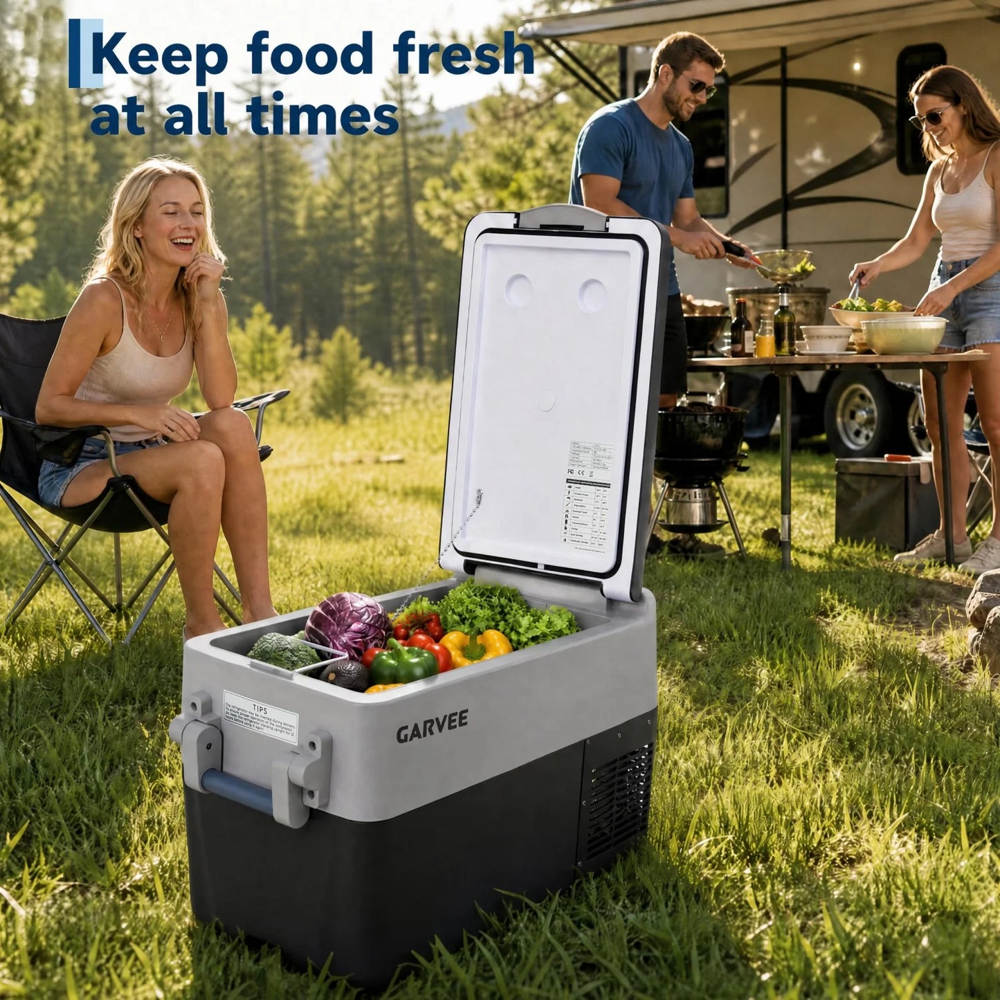 HiMISS Dual Zone Portable Car Refrigerator With App Control