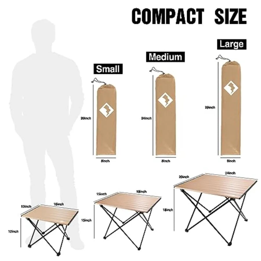 Ultralight Aluminum Folding Beach Table With Carry Bag