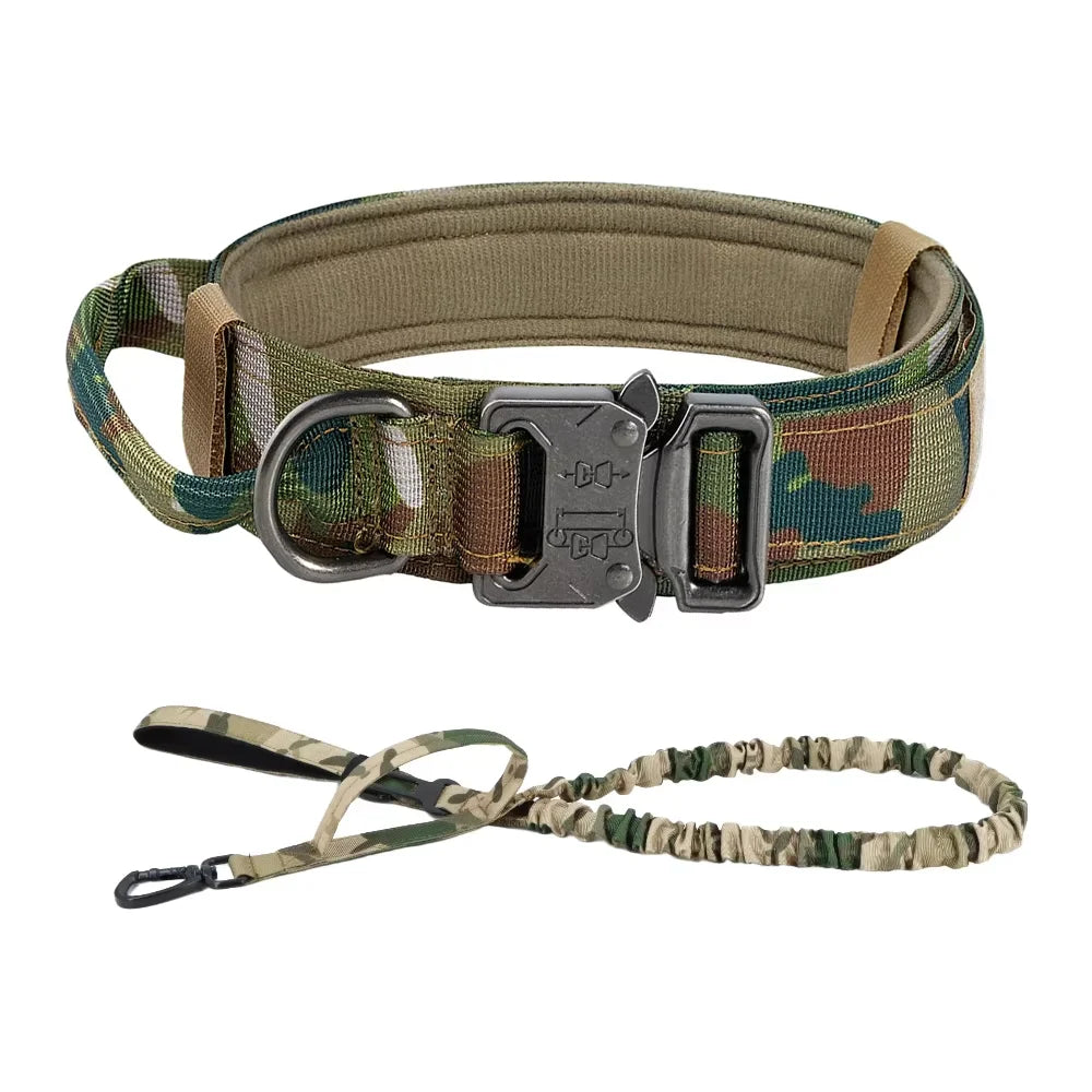 Dog Training Collar And Leash Set With Adjustable Control Handle