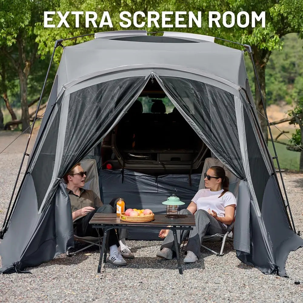 YTYIN SUV Tent With Screen Porch And Awning For Family Camping