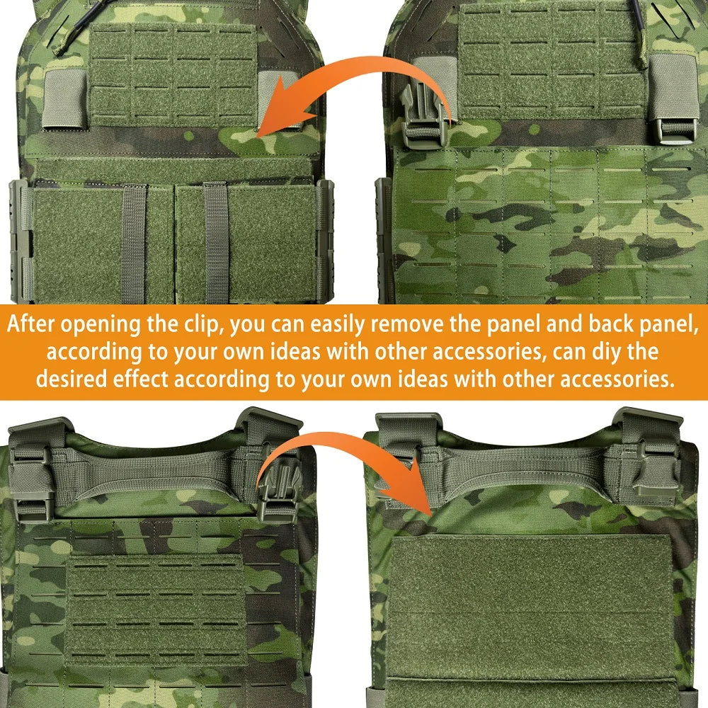LAVC Modular Quick Release Plate Carrier Vest For Enhanced Protection