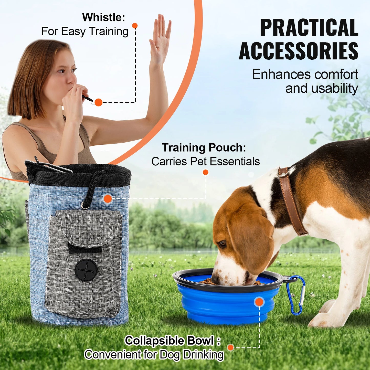 Dog Agility Training Equipment Set With Adjustable Hurdles And Obstacle Tunnel