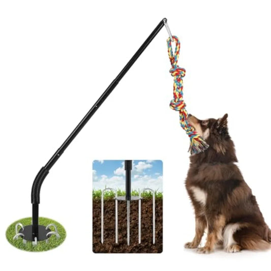 Yao Hui Huang Tether Tug Outdoor Dog Toy With Chew Rope Interactive