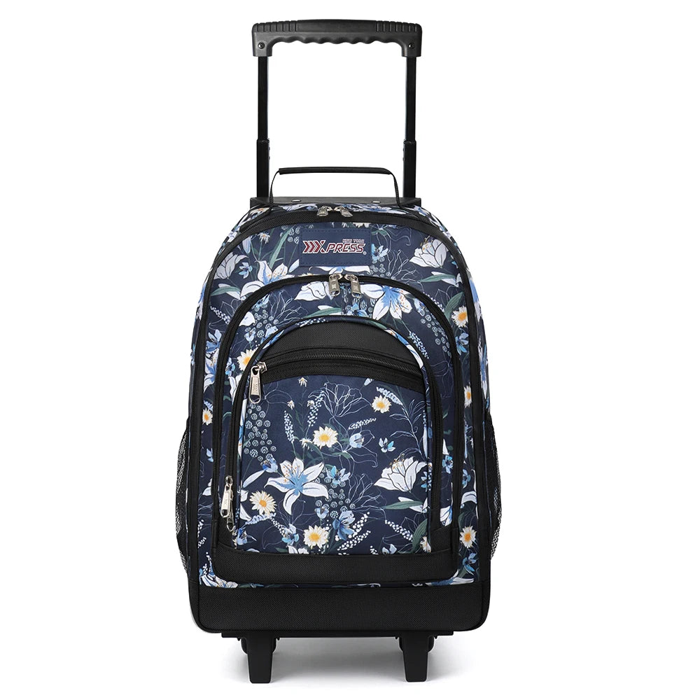 New York XPress Rolling Backpack With Wheels For Travel
