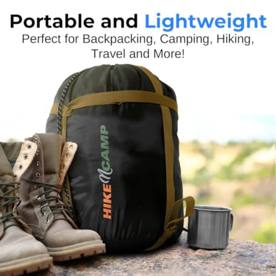 Military-Style Cotton Sleeping Bag For Extreme Cold Weather