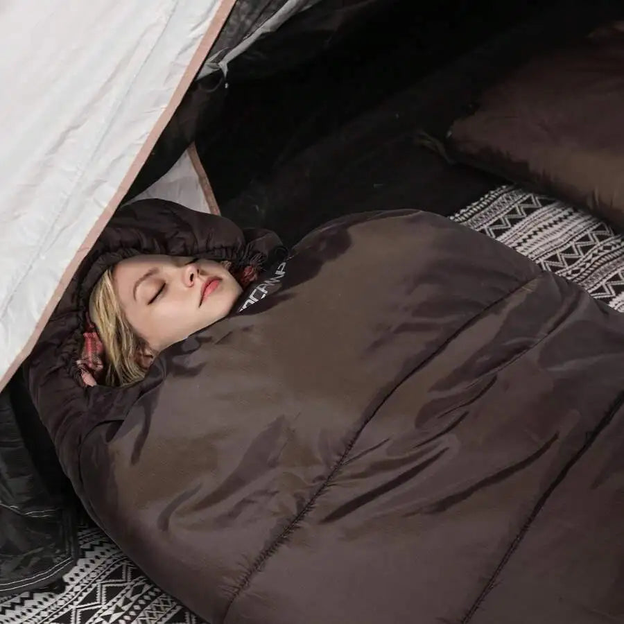 Cotton Filling Extra Thick Mummy Sleeping Bag For Adults Winter