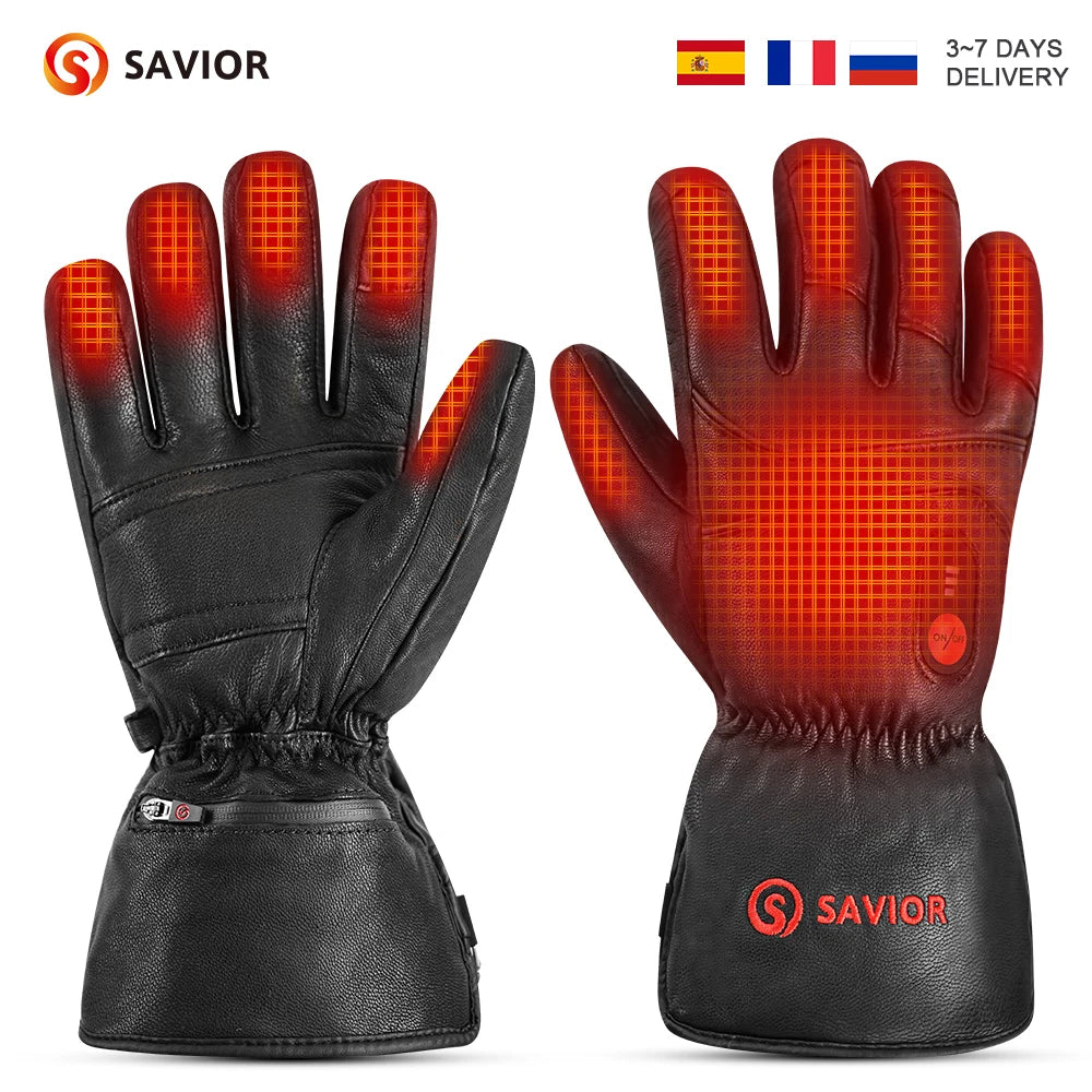 Savior Heat Electric Rechargeable Heated Gloves Outdoor Winter Sports