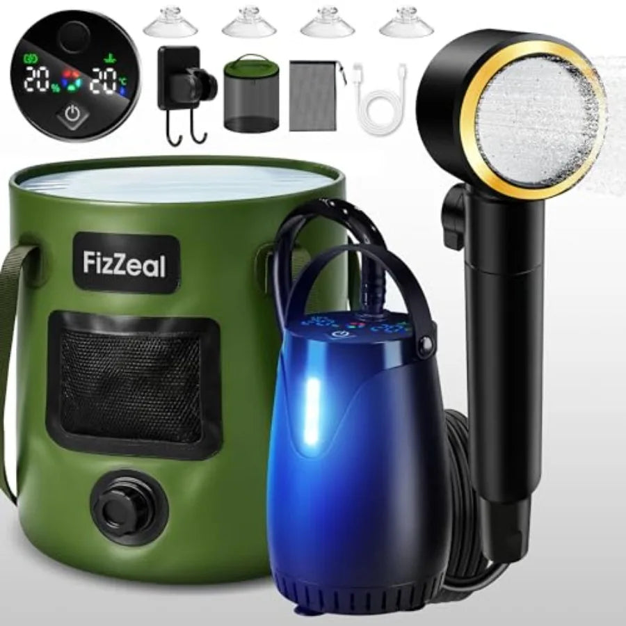Rechargeable Portable Camping Shower With 8000mAh Battery