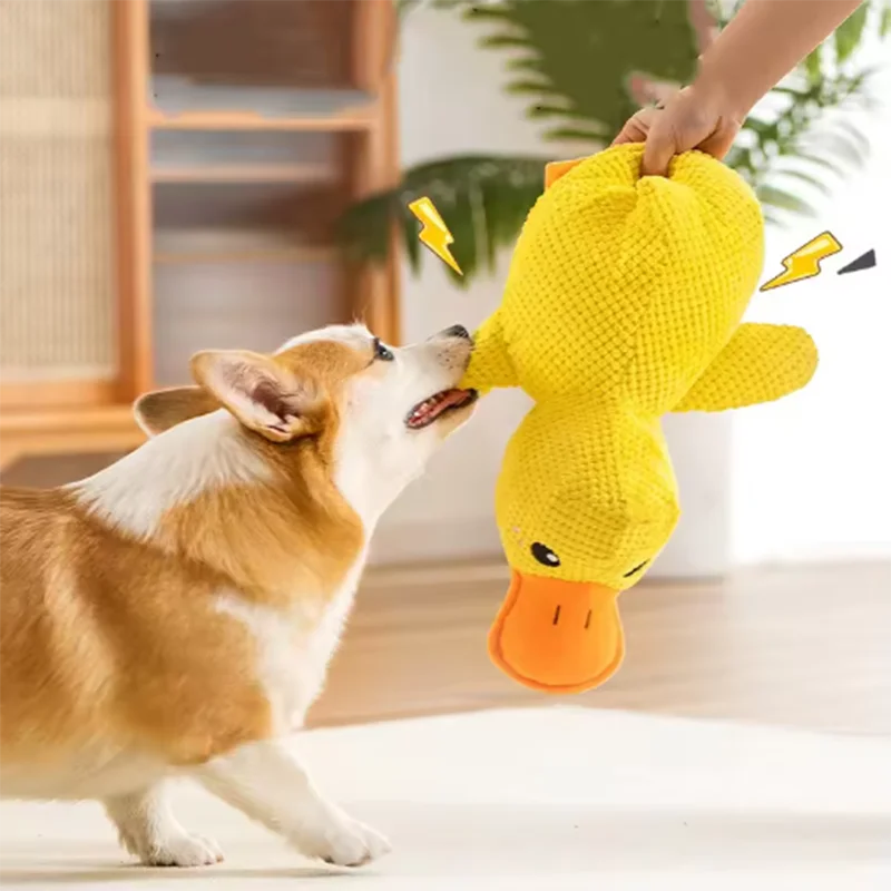 XMSJ Plush Duck Dog Toy With Quacking Sound