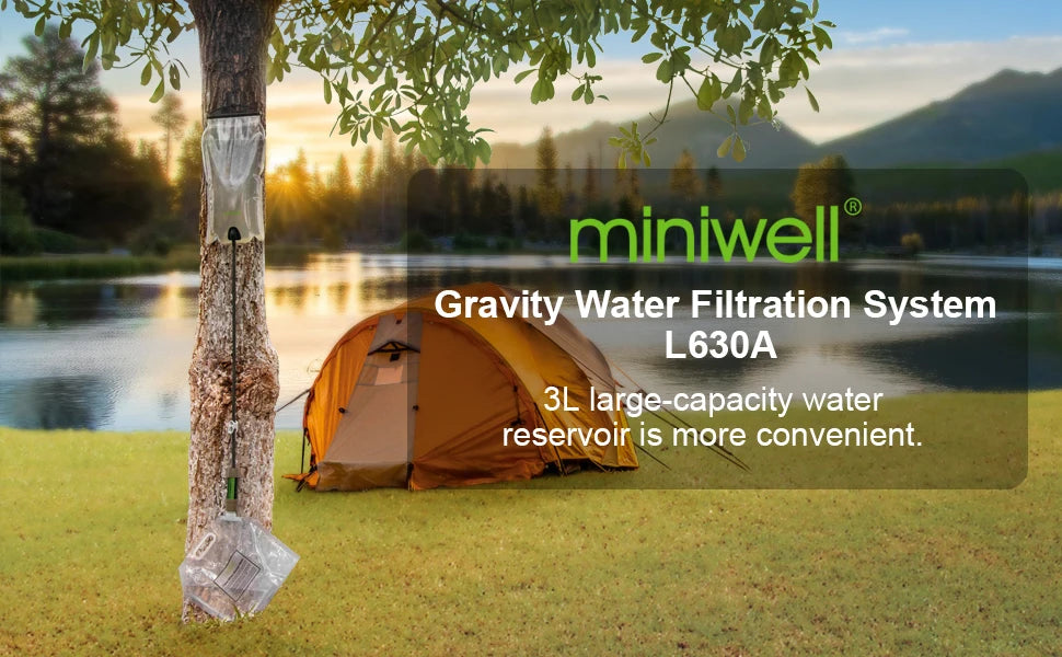 Miniwell L630A Outdoor Water Filter New Model for Portable Filtration