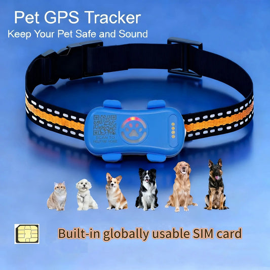 WANWAYTECH GPS Pet Tracker Real Time Tracking For Dogs And Cats Unlimited Range