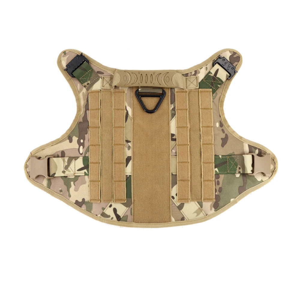PETRAVEL Military Malinois Dog Harness Vest Set With Leash Patches