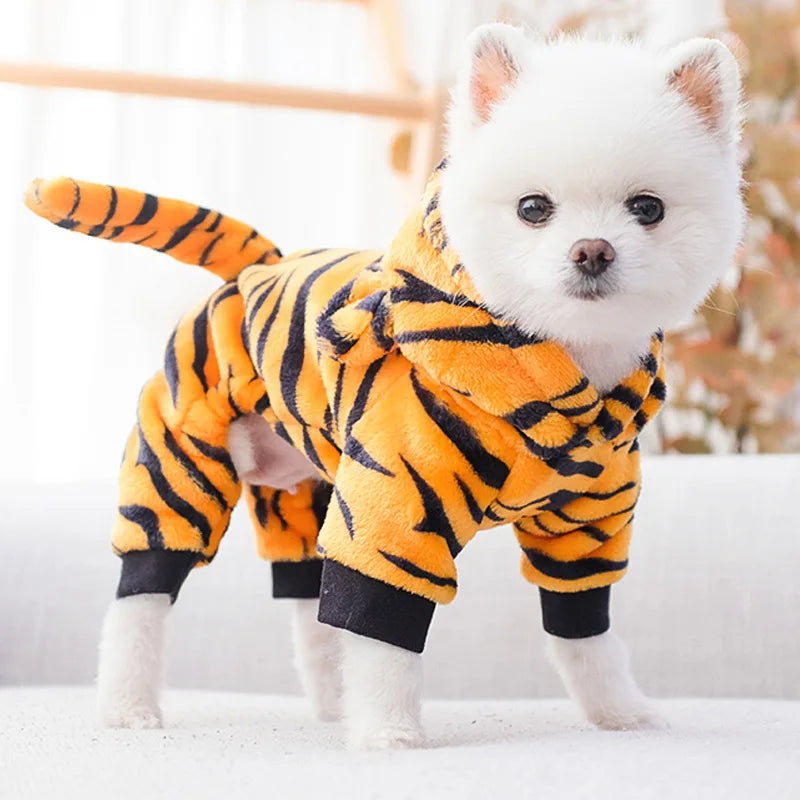 Pet Dog Clothes Fleece Jumpsuit For Small Dogs And Puppies
