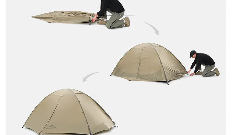 Naturehike Giling Pro 4 Seasons Dome Hiking Tent Camping Gear