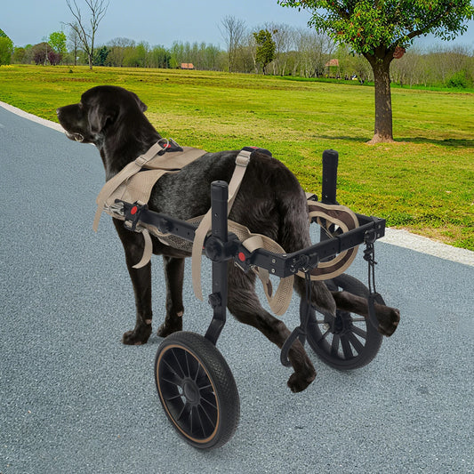 Adjustable Dog Wheelchair Hind Leg Walker Aluminum Alloy Pet Cart