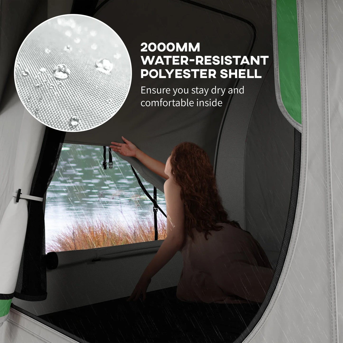 Waterproof SUV Tent With Mesh Window For Family Travel