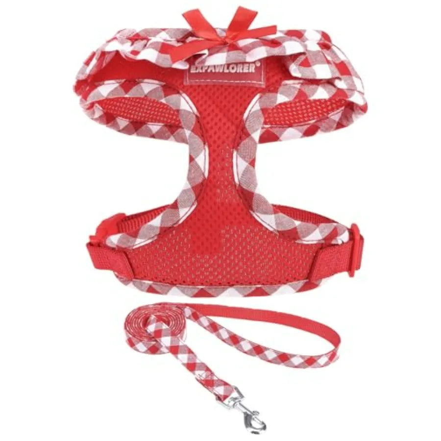 Dog Harness Leash Set Step In Adjustable NoChoke Mesh Vest