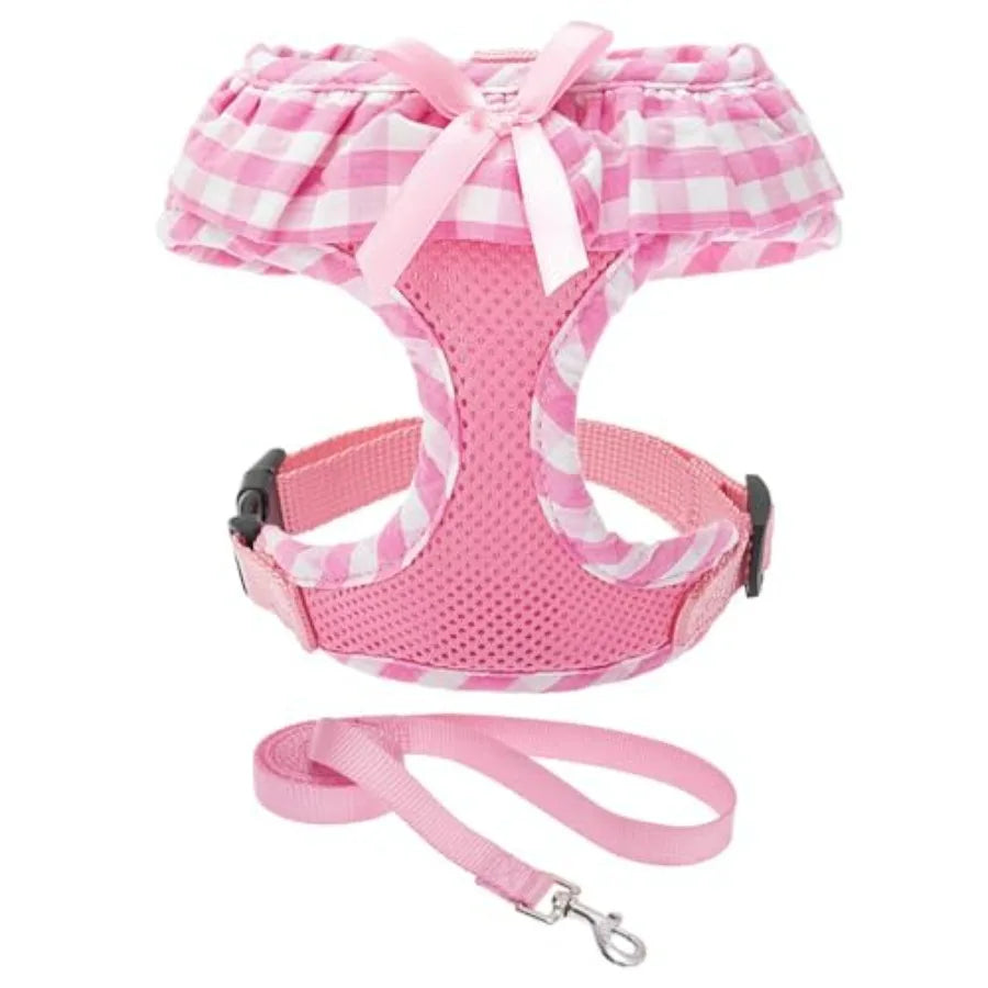 Dog Harness Leash Set Step In Adjustable NoChoke Mesh Vest