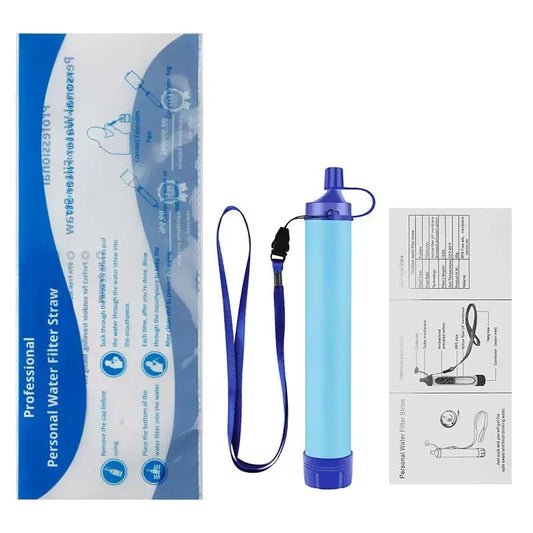 Outdoor Personal Water Filter Straw For Camping And Hiking Survival