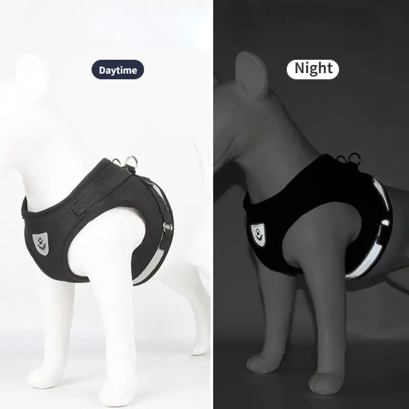 Pet Undershirt Mesh Harness Reflective Adjustable For Dogs