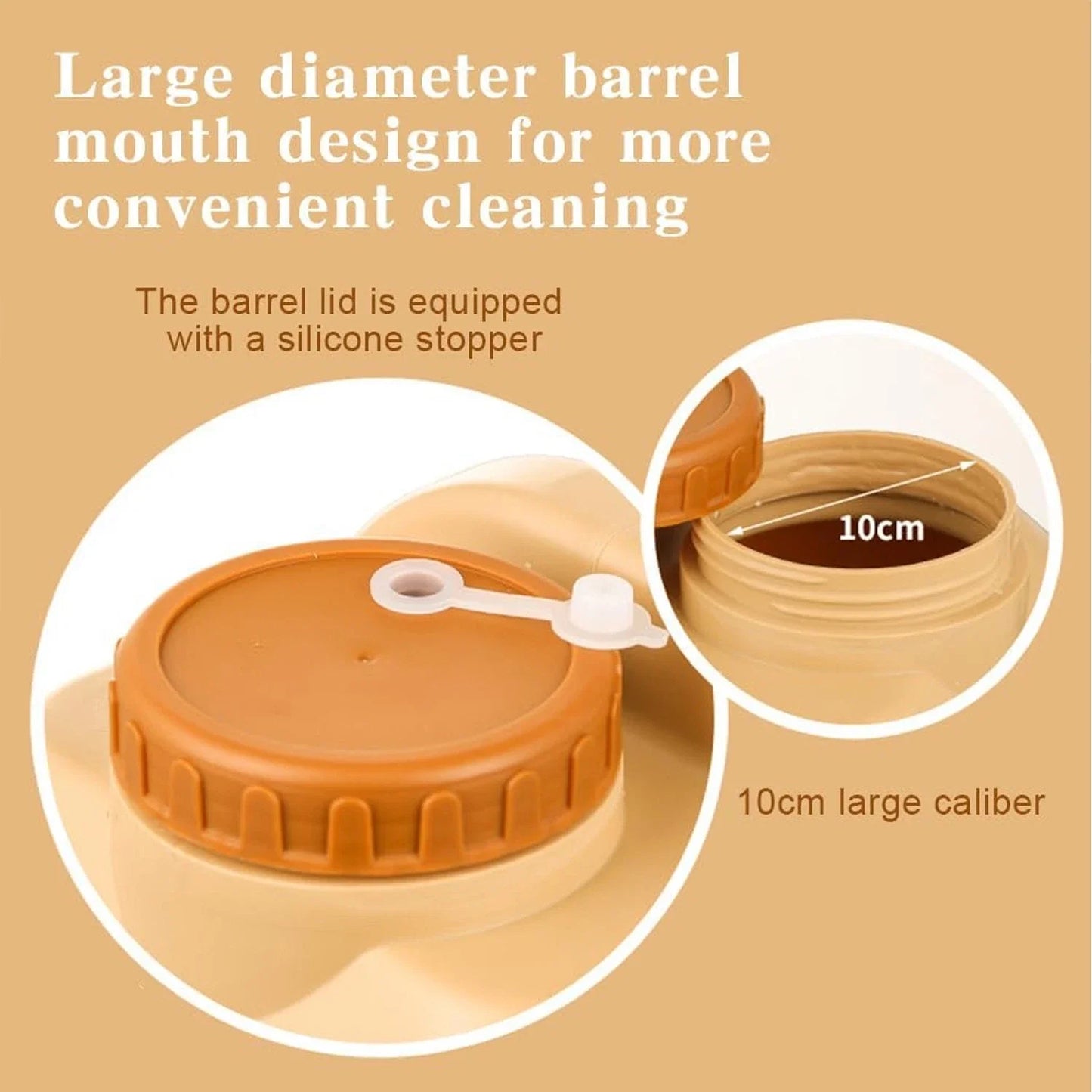 Emergency Water Container With Spigot For Outdoor Adventures