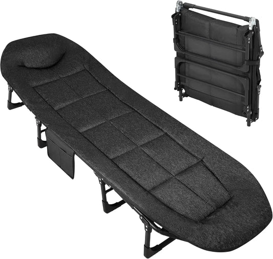 HiMISS Lightweight Camping Tent Cot With Cushioned Pillow Outdoors