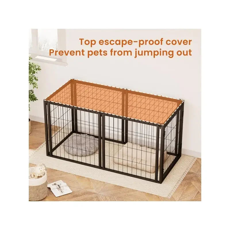Durable Stainless Steel Dog Crate For Small And Medium Dogs