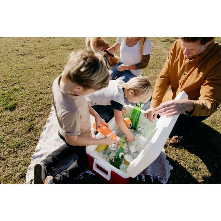 Hard Sided Ice Chest Cooler Durable Insulated Portable For Outdoors