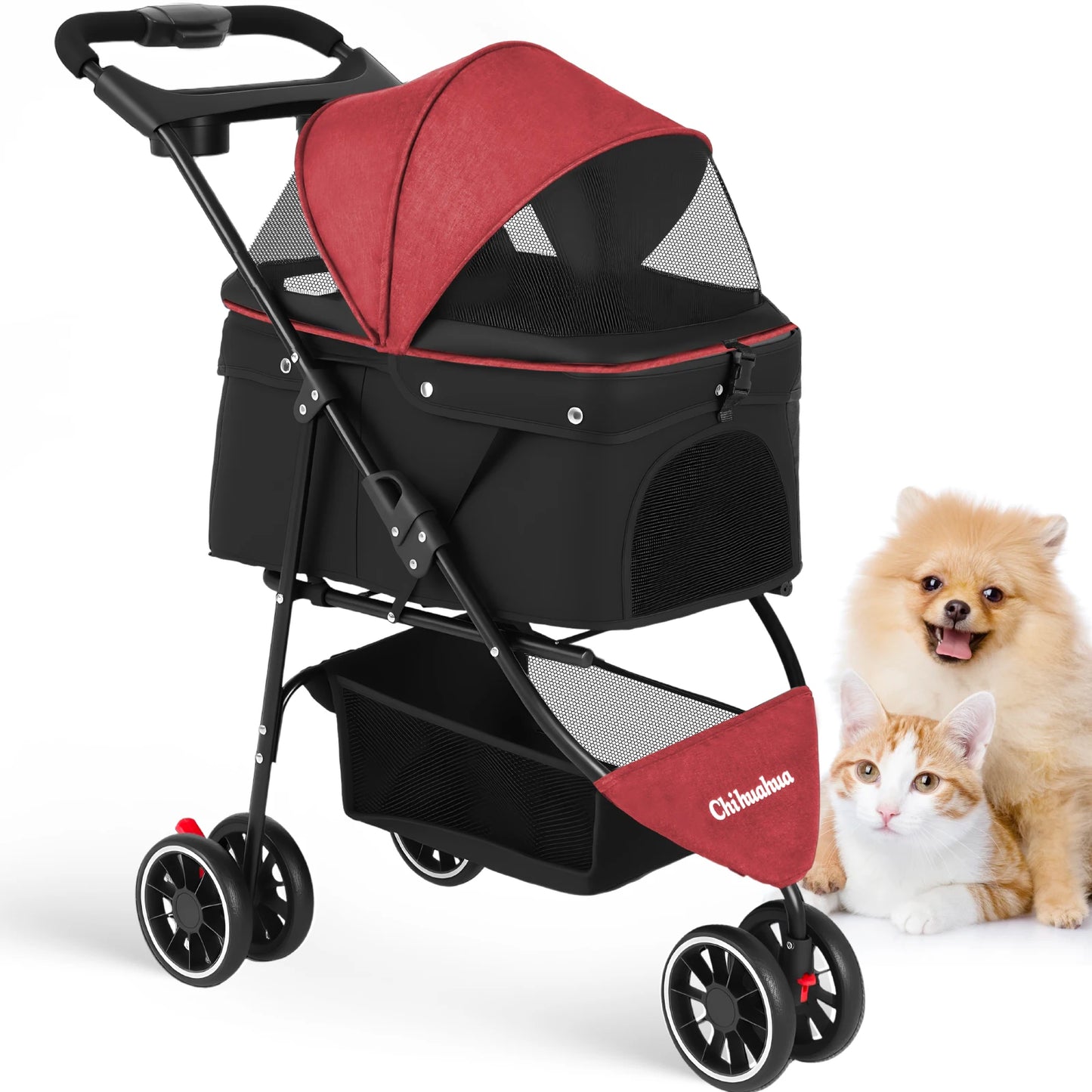 CHIHUAHUA Pet Stroller For Small And Medium Cats And Dogs