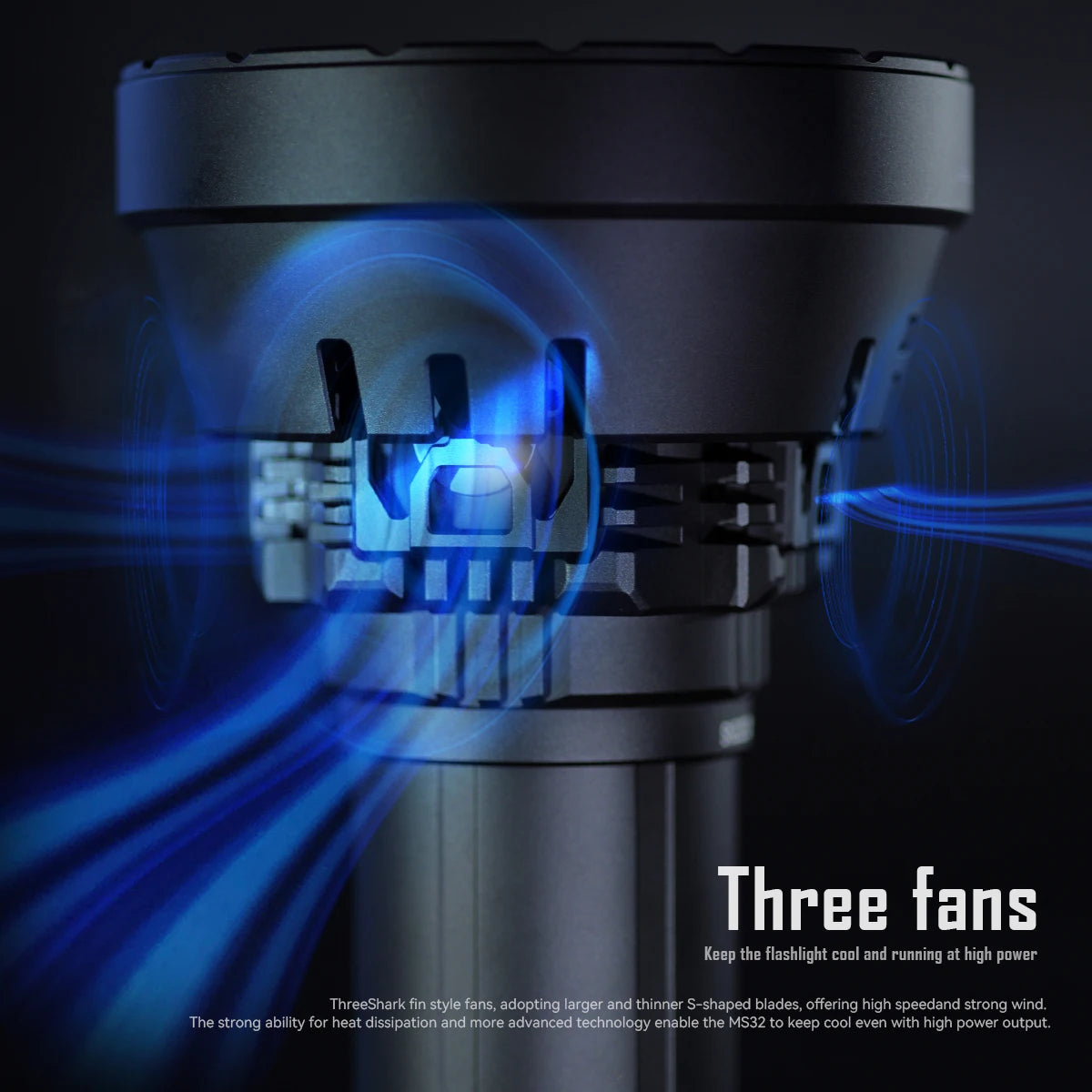 Imalent MS32 200000 Lumen Rechargeable Professional Searchlight LED Flashlight