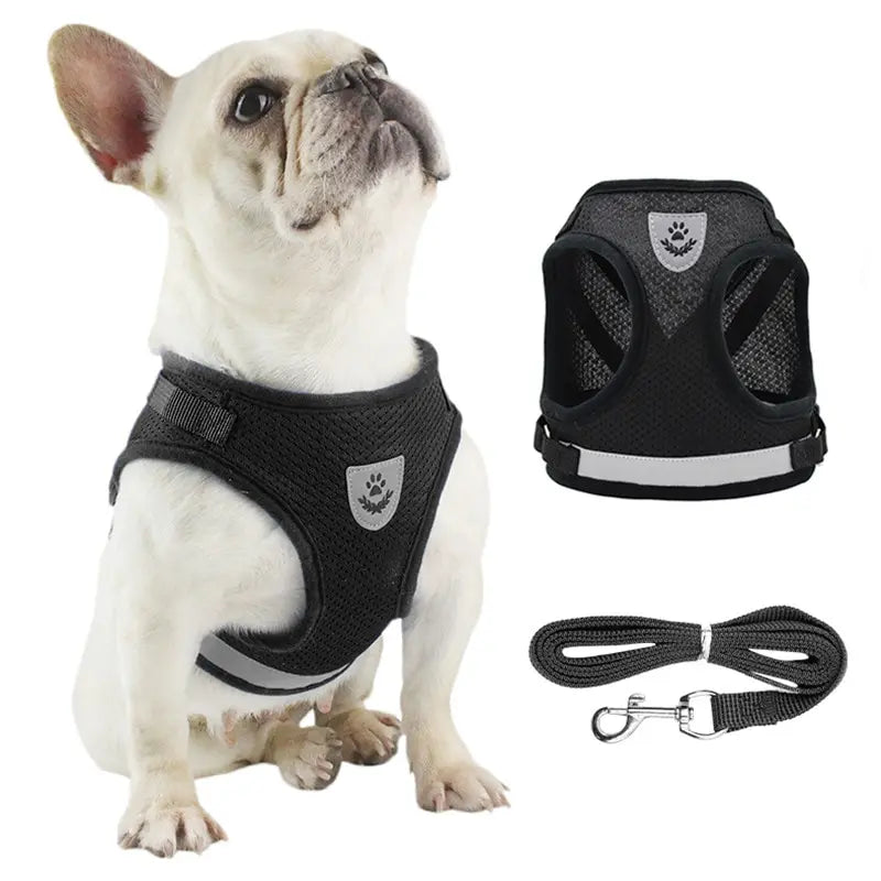 Pet Undershirt Mesh Harness Reflective Adjustable For Dogs