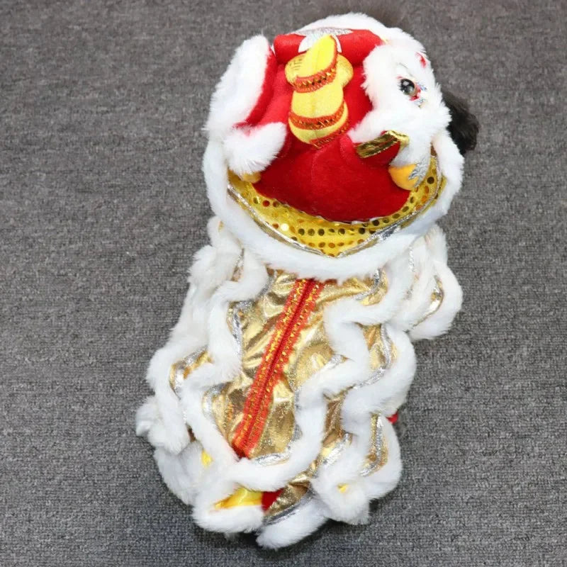 2026 Costume Lion Dance Dog And Cat Spring Festival Dog Costume Chinese New Year Role Play Puppy Pet Chihuahua Puppy Costume