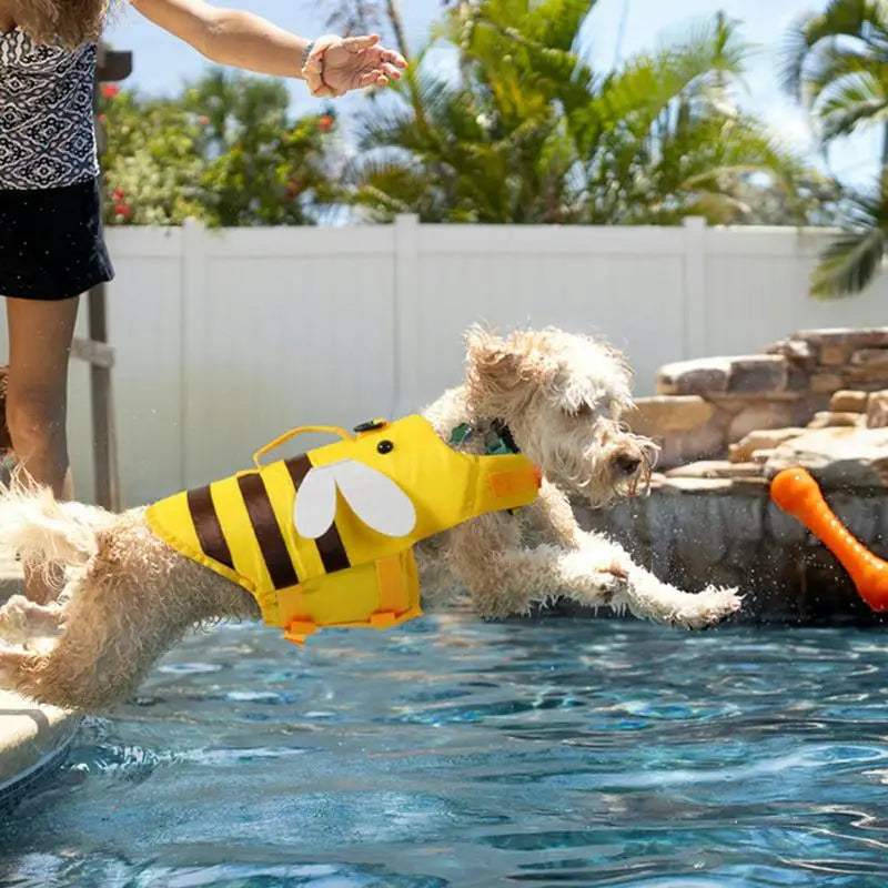 Dog Life Vest For Boating Ripstop Waterproof With Handle