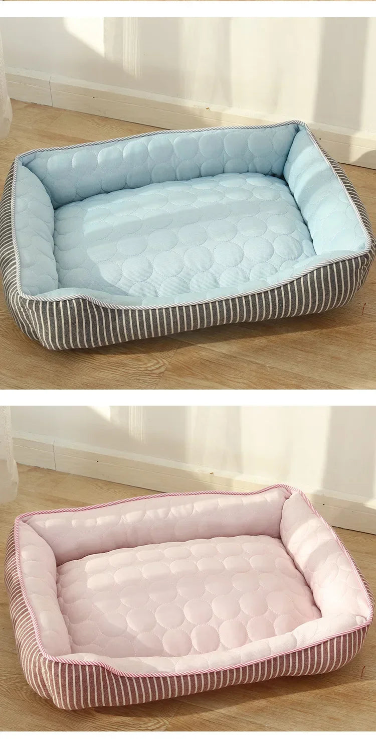 Cooling Ice Silk Pet Nest Bed Dogs And Cats Ultraluxe