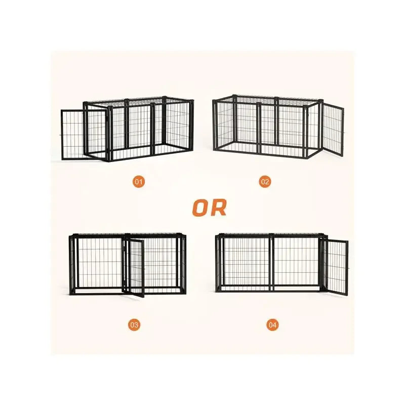 Durable Stainless Steel Dog Crate For Small And Medium Dogs