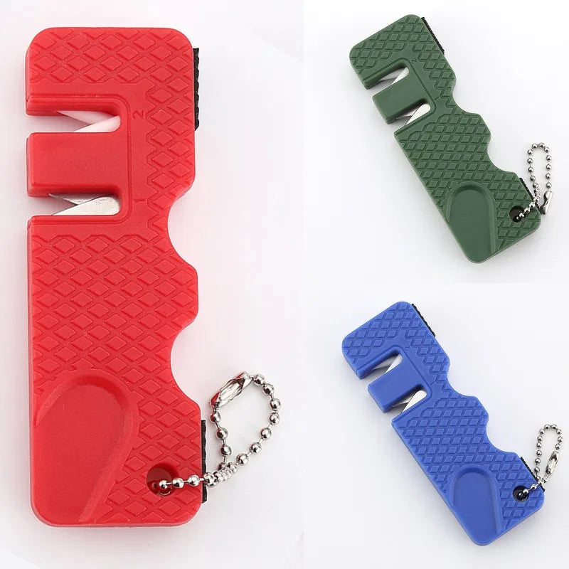 Ceramic Keychain Whetstone Knife Sharpener Carbide Scissor Diamond Tool