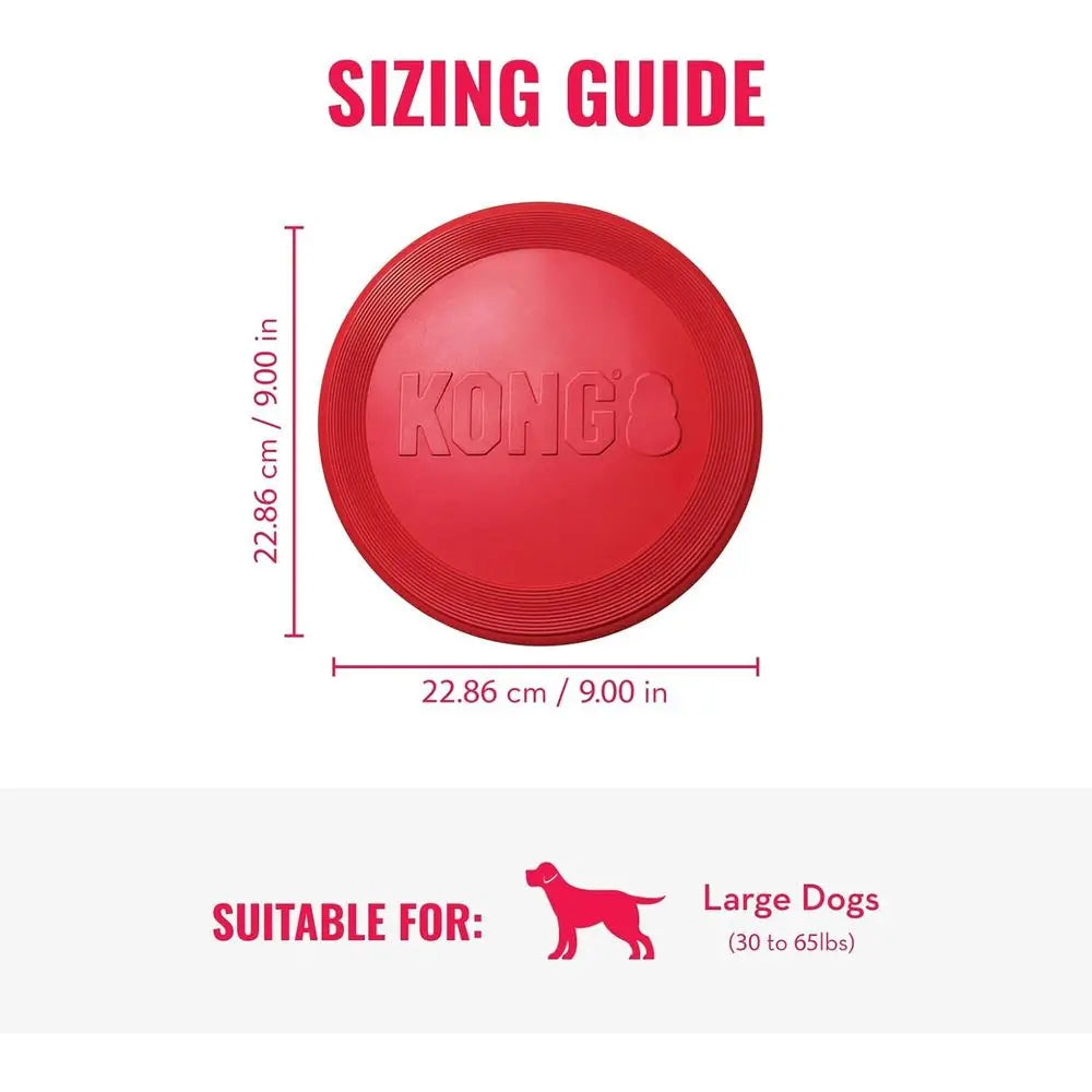 Durable Natural Rubber Disc Dog Toy For Medium And Large Dogs